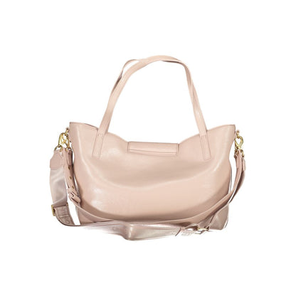 Handbag by Mario Valentino for women in polyethylene pink features a exquisite silhouette, showcasing a secure snap and exquisite internal-pockets with versatile shoulder-strap, adjustable-strap, detachable-strap & handle for a exquisite finish.