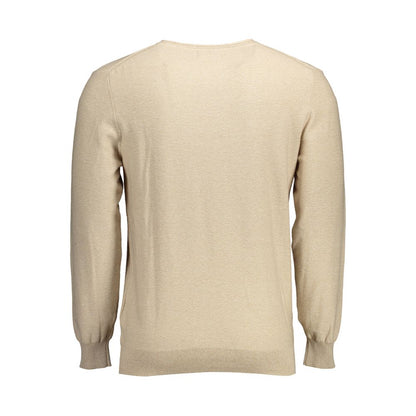 Sweatshirt by Gant for men in cotton beige features an exquisite silhouette, showcasing and details for a exquisite look.