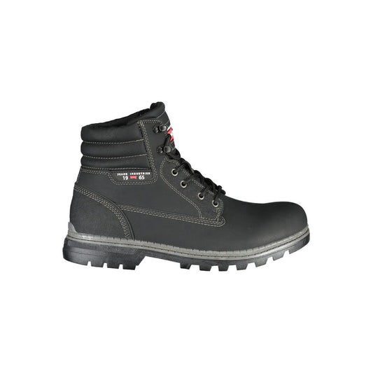 Lace-Up Boots by Carrera for men in polyester & polyethylene black features an aerodynamic silhouette from the Men's Polyester & Polyethylene Lace-Up Boots collection, showcasing a aerodynamic and refined for an aerodynamic look.