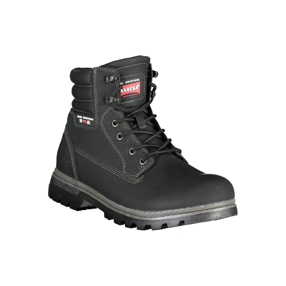 Lace-Up Boots by Carrera for men in polyester & polyethylene black features an performance-driven Men's Polyester & Polyethylene Lace-Up Boots silhouette, defined by a sophisticated and a performance-driven .