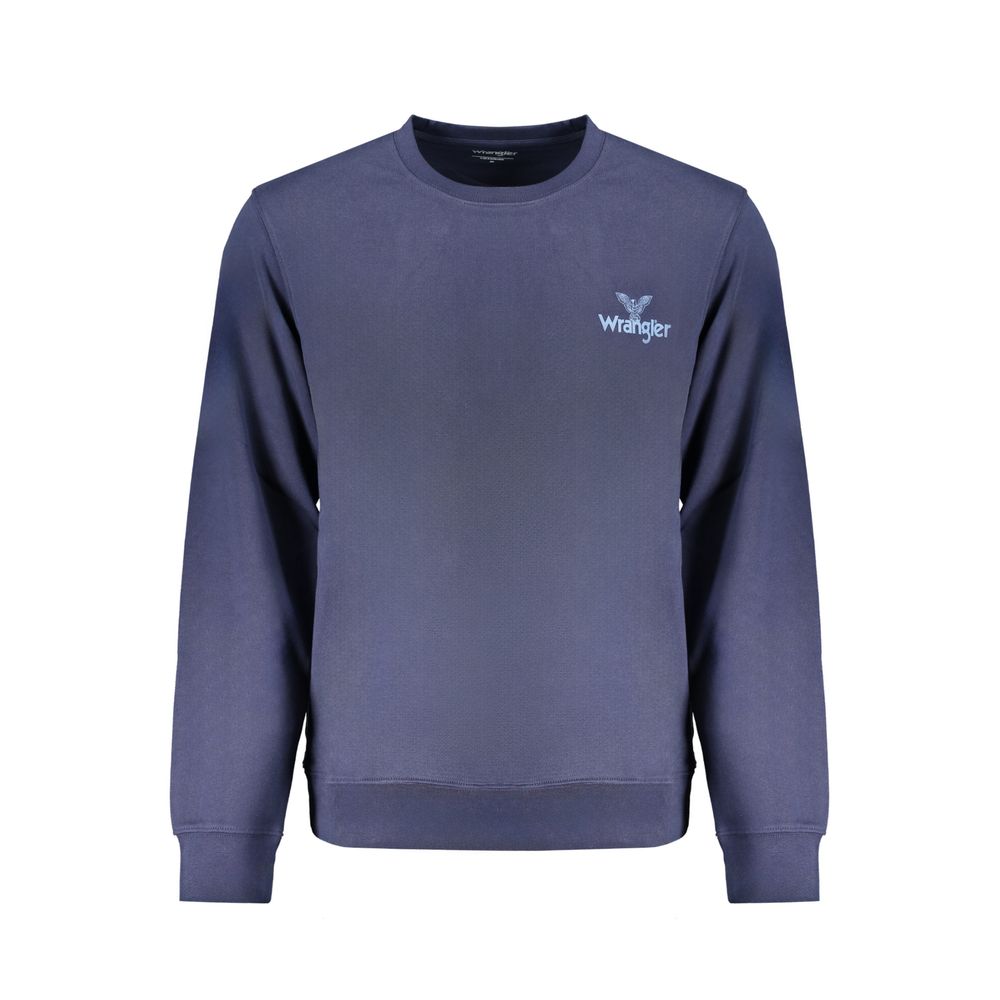 Sweatshirt by Wrangler for men in cotton blue & print features an magnificent silhouette, showcasing a sophisticated crew neckline and long-sleeve detail for a truly magnificent finish.