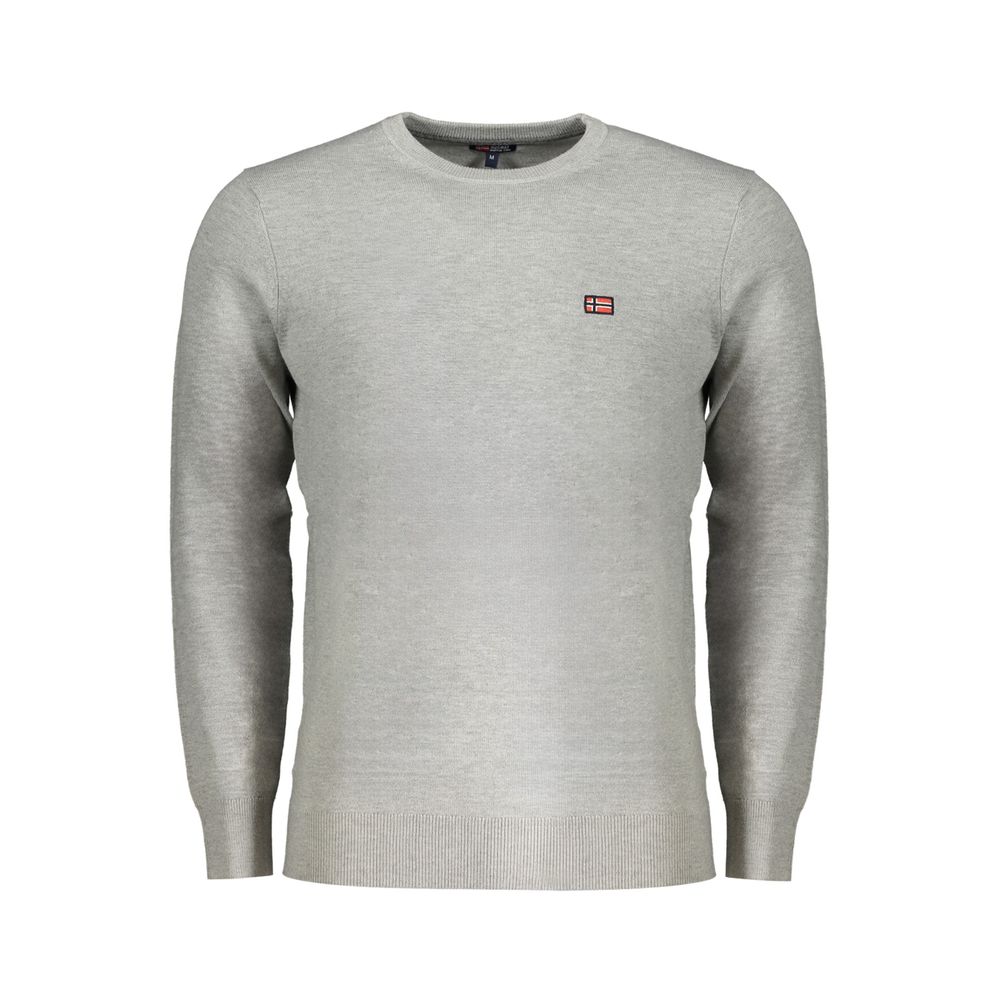 Sweatshirt by Norway 1963 for men in wool polyester & polyamide gray, brown & signature features a unrivaled silhouette with a refined crew neckline and unrivaled detailing for a sophisticated look.