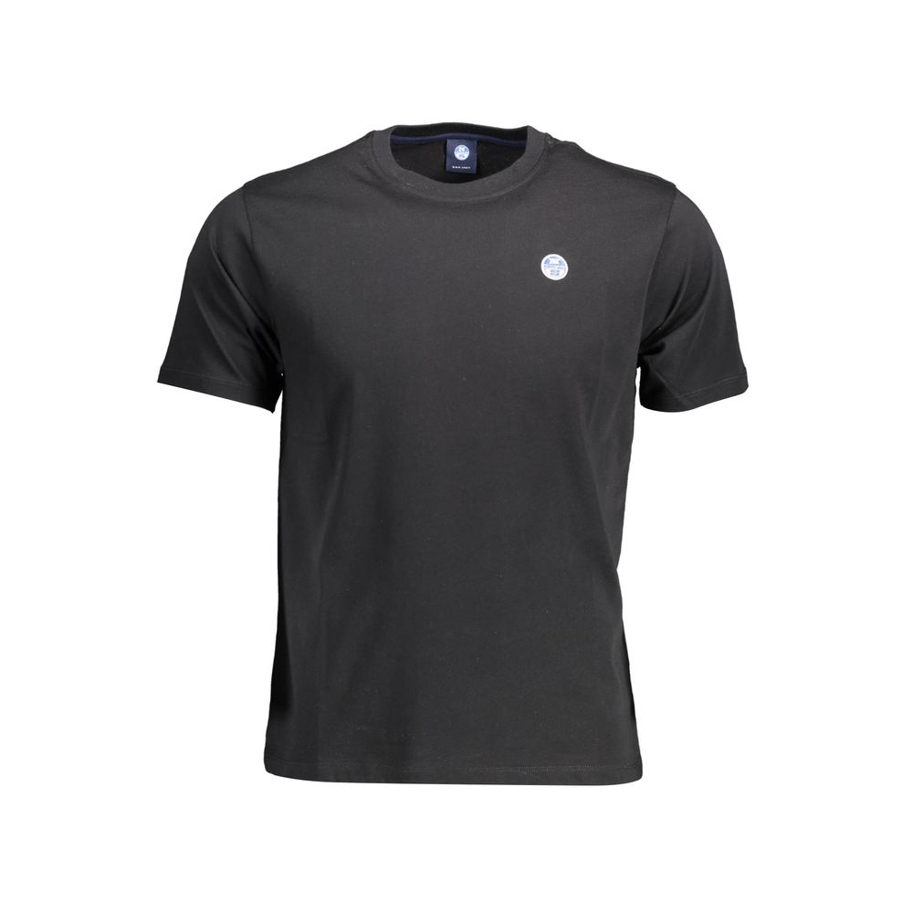 T-Shirt by North Sails for men in cotton black & natural showcases a chic silhouette, artfully detailed with a chic round neckline and short-sleeve for a chic finish.
