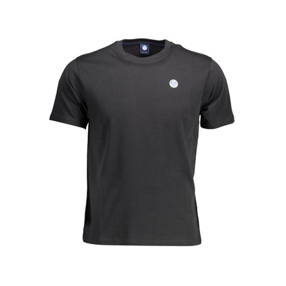 T-Shirt by North Sails for men in cotton black & natural showcases a chic silhouette, artfully detailed with a chic round neckline and short-sleeve for a chic finish.