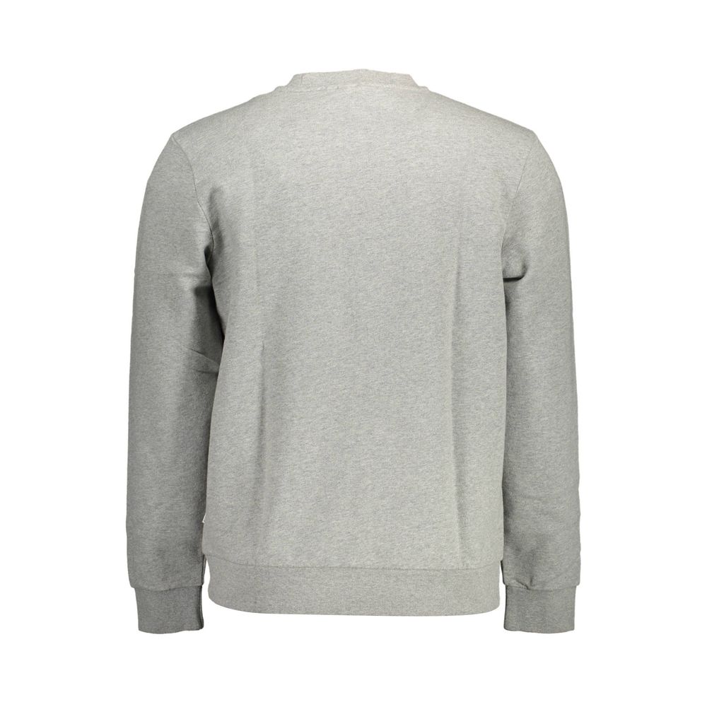 Sweatshirt Sweater by Napapijri for men in cotton gray showcases a downtown chic silhouette, artfully finished with a downtown chic and for a sophisticated, high-end look.