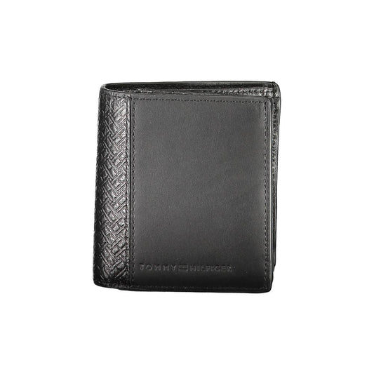 Wallet by Tommy Hilfiger for men in leather black presents a architectural silhouette from the Leather Wallet collection, showcasing architectural coin-purse for a architectural finish.