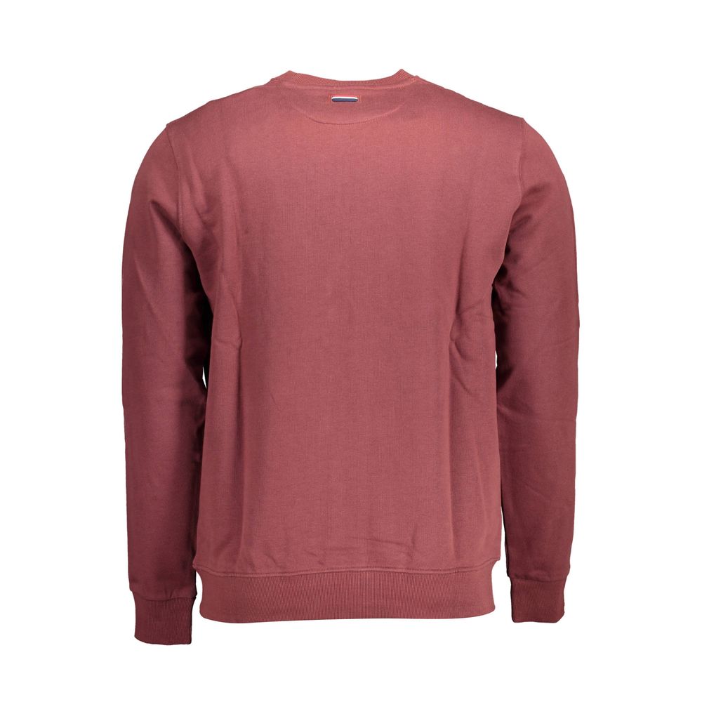 Sweatshirt Sweater by U.S. POLO ASSN. for men in cotton purple showcases a discreet silhouette, finished with a discreet and for a discreet look.