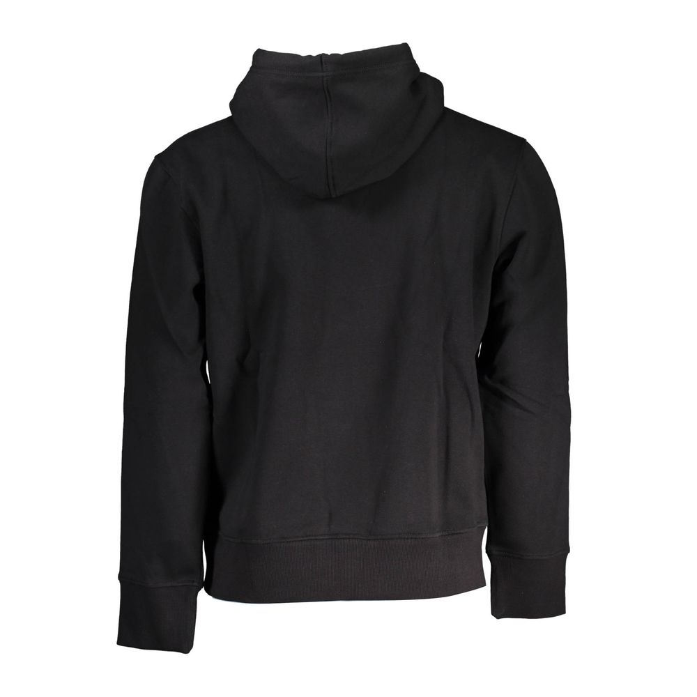 Hooded Sweatshirt Sweater by Calvin Klein for men in cotton polyester black showcases a discreet silhouette, finished with a discreet and for a discreet look.