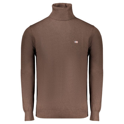 This Sweater by Norway 1963 for men in polyester brown presents a understated silhouette, featuring a sophisticated turtle neckline and for a understated finish.