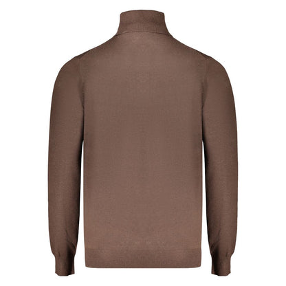 Sweater by Norway 1963 for men in polyester brown features an polished silhouette, showcasing refined and a sophisticated for a truly polished finish.