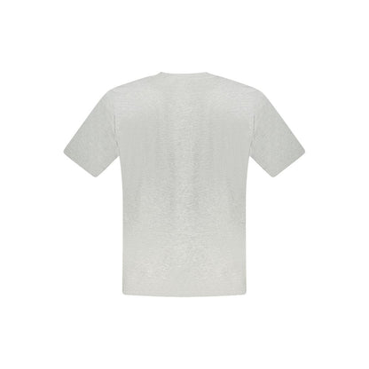 T-Shirt by North Sails for men in cotton gray, signature & print showcases a dramatic silhouette, elegantly detailed with a dramatic and for a truly dramatic finish.