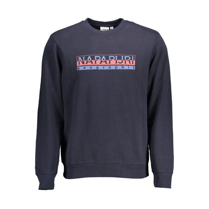 Sweatshirt by Napapijri for men in cotton blue & print features an magnificent silhouette, showcasing a sophisticated crew neckline and detail for a truly magnificent finish.