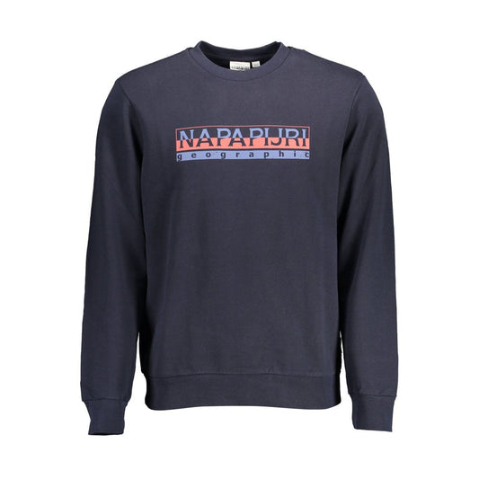 Sweatshirt by Napapijri for men in cotton blue & print features an magnificent silhouette, showcasing a sophisticated crew neckline and detail for a truly magnificent finish.