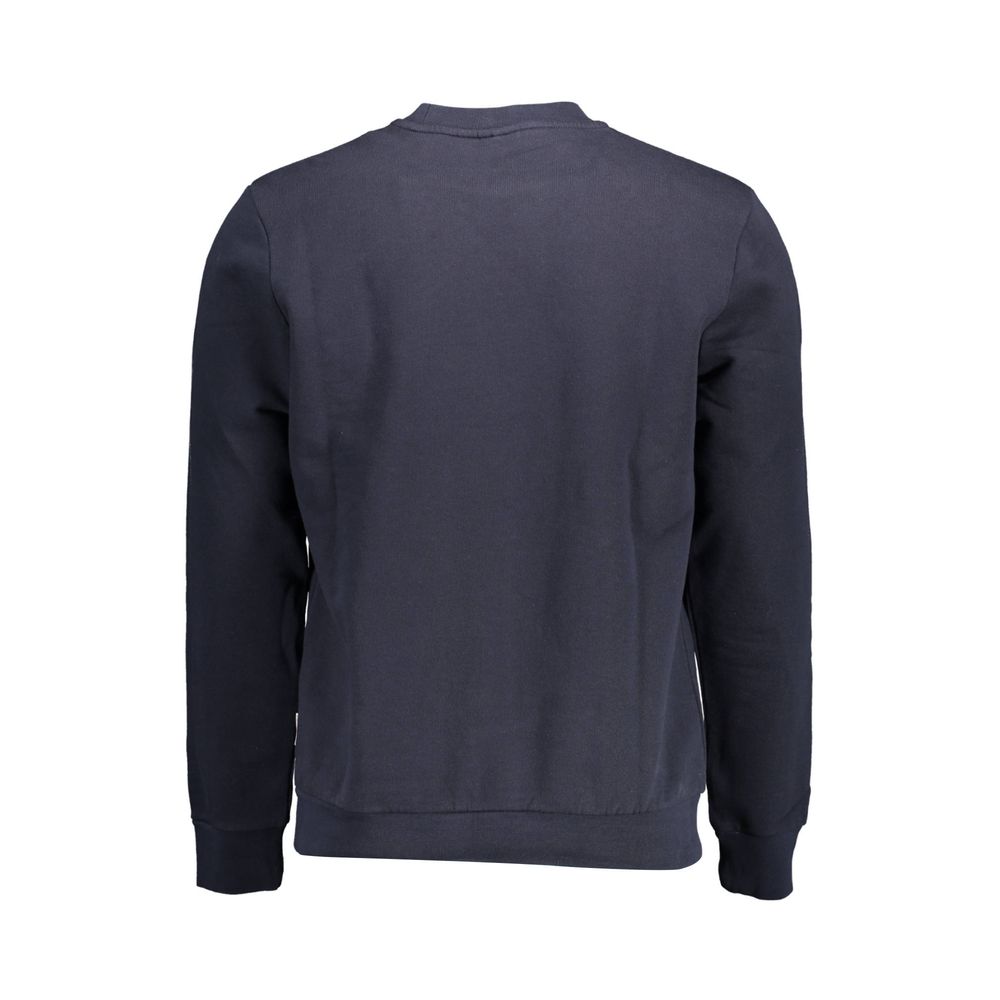 Sweatshirt by Napapijri for men in cotton blue & print showcases a slouchy chic silhouette, artfully detailed with a slouchy chic and for a slouchy chic finish.