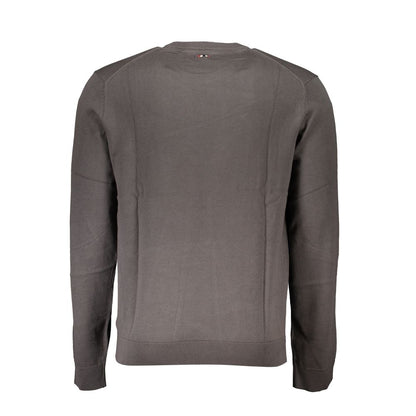 Sweater by Napapijri for men in cotton gray showcases an masterful silhouette, artfully detailed with a masterful and for a sophisticated, premium finish.