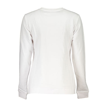Sweatshirt by Cavalli Class for women in cotton white & print features an magnificent silhouette, showcasing a sophisticated and detail for a truly magnificent finish.