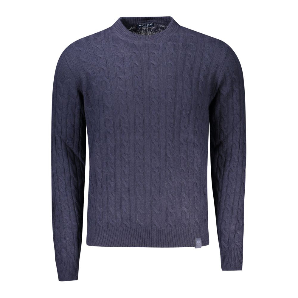 Sweatshirt by North Sails for men in cashmere viscose black & blue features a unrivaled silhouette with a refined crew neckline and unrivaled detailing for a sophisticated look.