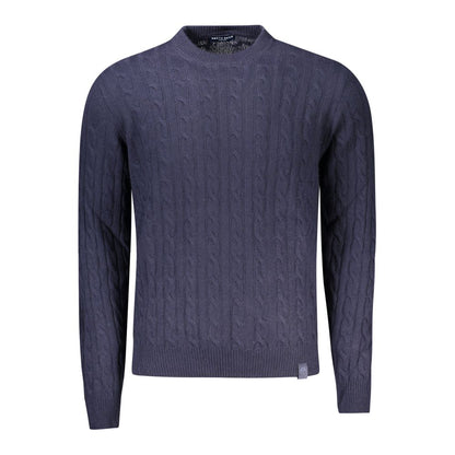 Sweatshirt by North Sails for men in cashmere viscose black & blue features a unrivaled silhouette with a refined crew neckline and unrivaled detailing for a sophisticated look.