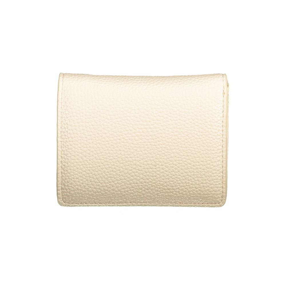 Mario Valentino Polyethylene Cardholder Wallet - Beige