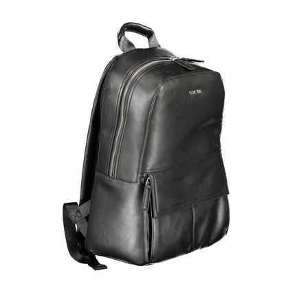 Backpack by Calvin Klein for men in polyester & polyethylene black features a stately Explorer Polyester & Polyethylene Backpack design, showcasing a secure , ample internal-pockets & laptop-compartment, and versatile handle, backpack-strap & adjustable-strap for a stately finish.
