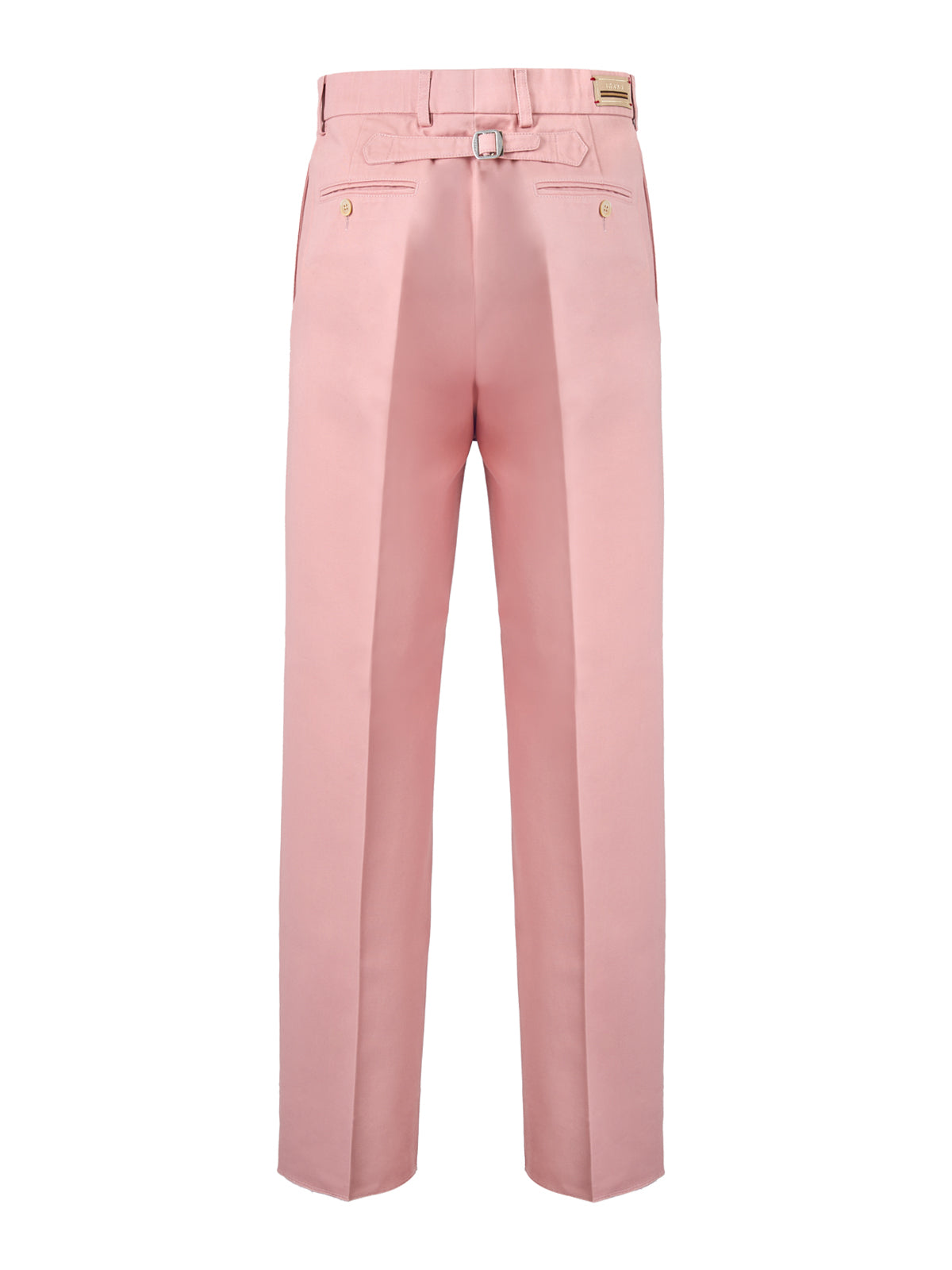 Pants by Gucci for men in cotton pink showcases a unrivaled comfort silhouette, featuring a cut and long with a for a unrivaled comfort and refined aesthetic.