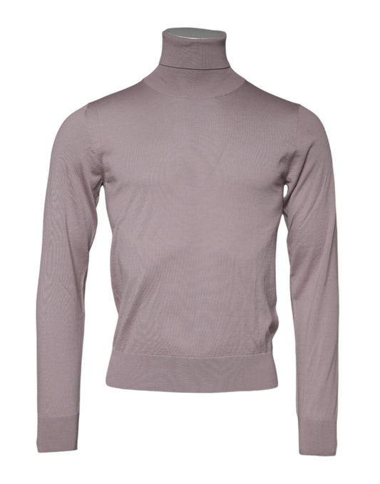 Dolce & Gabbana Men's Turtleneck Cashmere Sweatshirt - Brown
