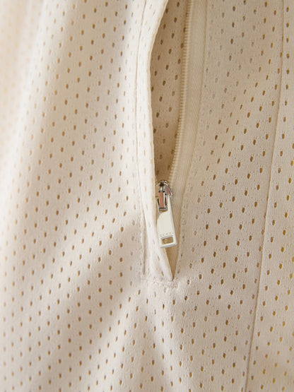 Shorts by Gucci for men in polyester cream features a architectural silhouette, showcasing a architectural and short defined by a sophisticated for a premium, elevated aesthetic.