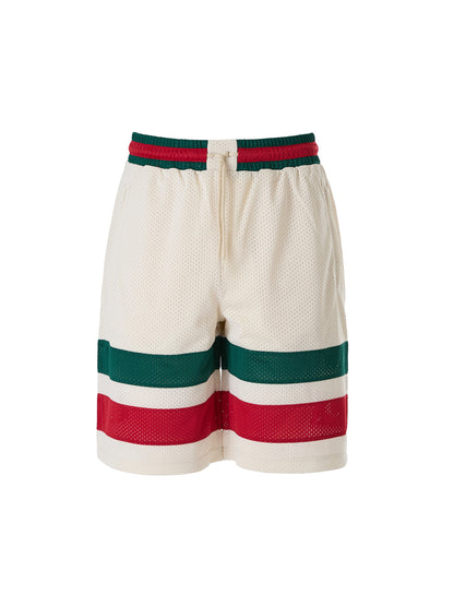 Shorts by Gucci for men in polyester cream showcases a contemporary silhouette, offering a contemporary and short with a sophisticated for a refined look.
