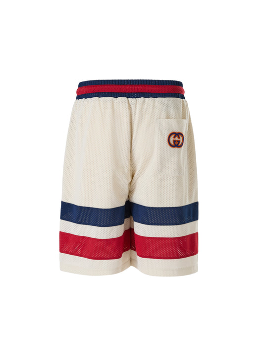 Shorts by Gucci for men in polyester cream features a resort ready with a short and , showcasing a resort ready silhouette for a premium finish.