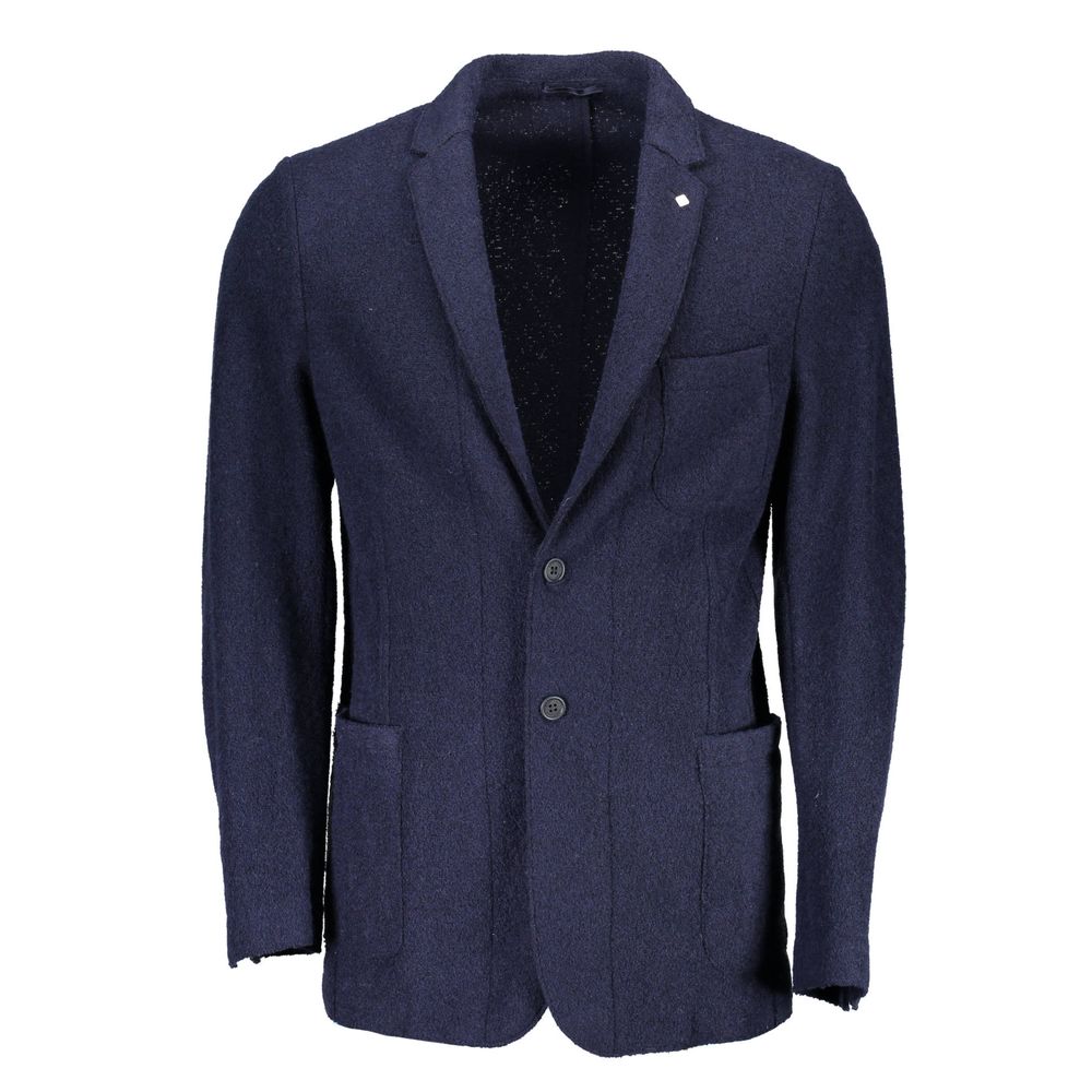 This Jacket by Gant for men in polyamide wool blue showcases a magnificent silhouette, meticulously crafted with a distinctive and functional pockets for a magnificent finish.