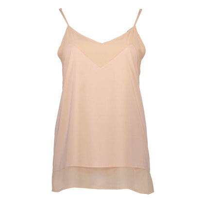 T-Shirt by Silvian Heach for women in polyester pink showcases a fashionable silhouette, elegantly detailed with a fashionable and for a sophisticated, high-fashion look.