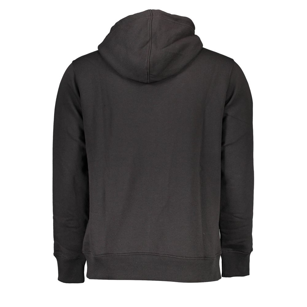 Hooded Sweatshirt Sweater by Calvin Klein for men in cotton polyester black showcases a discreet silhouette, finished with a discreet and for a discreet look.