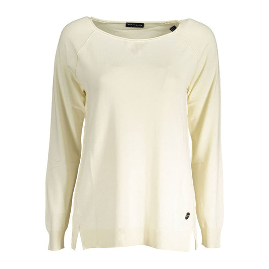 This Sweater by North Sails for women in viscose cotton white presents a understated silhouette, featuring a sophisticated and for a understated finish.