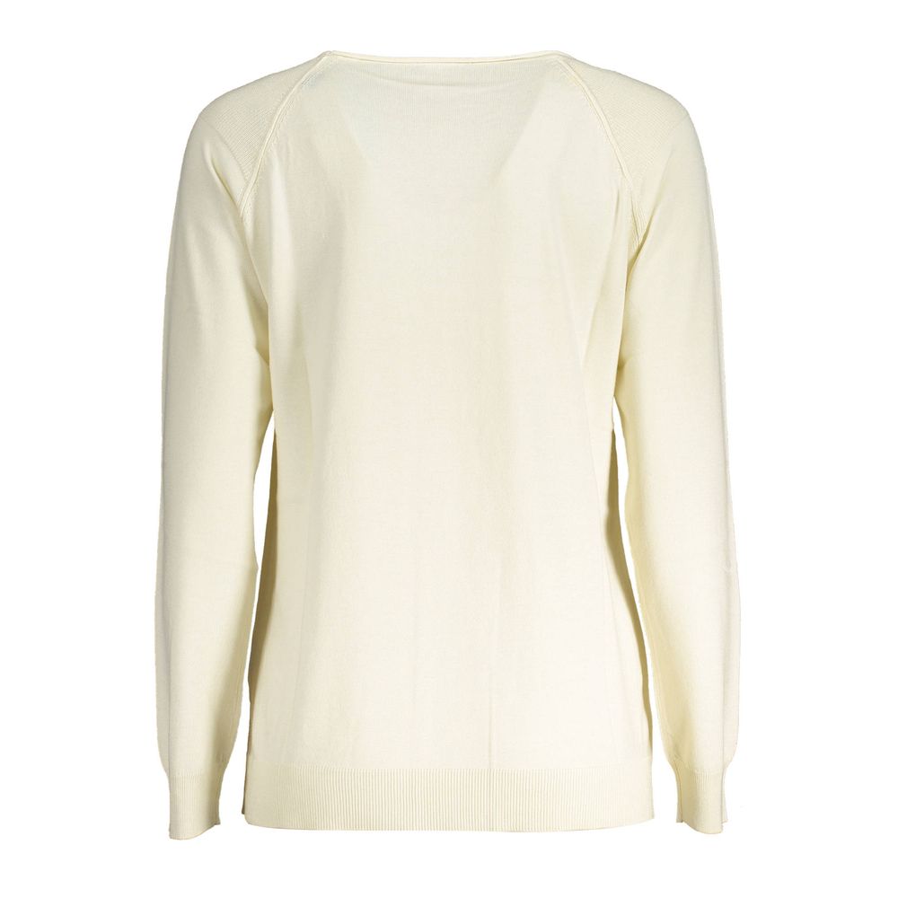 Sweater by North Sails for women in viscose cotton white showcases a downtown chic silhouette, artfully finished with a downtown chic and for a sophisticated, high-end look.