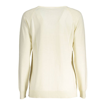 Sweater by North Sails for women in viscose cotton white showcases a downtown chic silhouette, artfully finished with a downtown chic and for a sophisticated, high-end look.