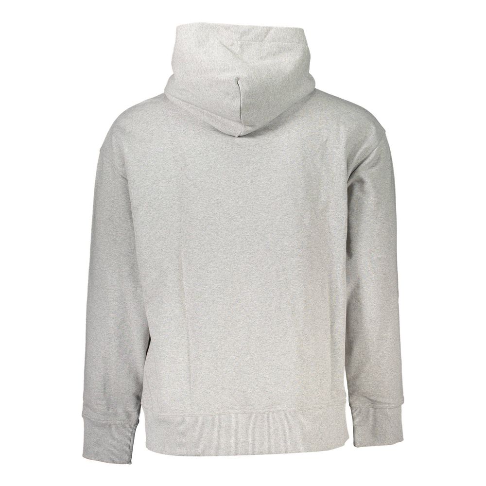 Hooded Sweatshirt Sweater by Tommy Hilfiger for men in cotton polyester gray features an tactile silhouette, showcasing a sophisticated and tactile for a refined finish.