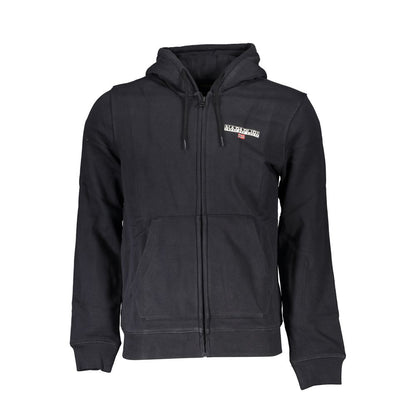Hooded Sweatshirt Sweater by Napapijri for men in cotton polyester black showcases an masterful silhouette, artfully detailed with a masterful hooded neckline and for a sophisticated, premium finish.