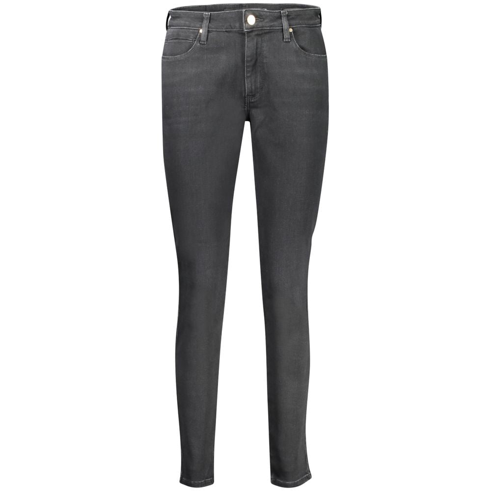 Jeans by Guess Jeans for women in cotton black presents a tailored silhouette, showcasing a tailored skinny and long cut with a refined for a truly tailored aesthetic.