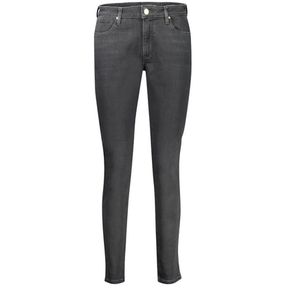 Jeans by Guess Jeans for women in cotton black presents a tailored silhouette, showcasing a tailored skinny and long cut with a refined for a truly tailored aesthetic.