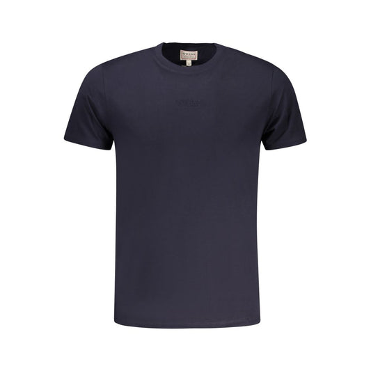 Guess Jeans Men's Short-Sleeve Crew Neck Cotton T-Shirt - Blue