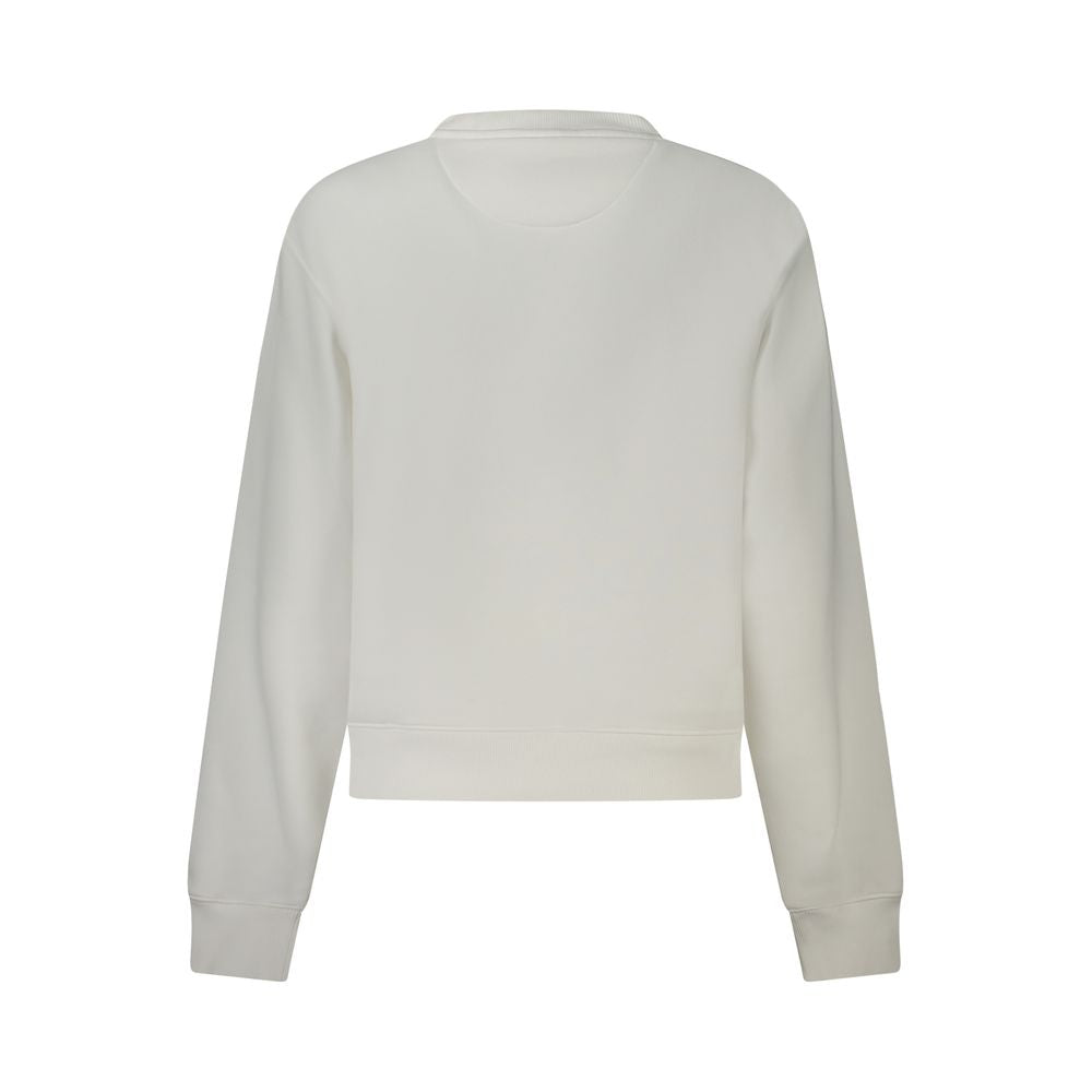 Sweatshirt by Guess Jeans for women in stretch organic cotton polyester & rhinestone white features a unrivaled silhouette with a refined and unrivaled detailing for a sophisticated look.