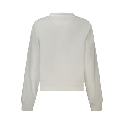 Sweatshirt by Guess Jeans for women in stretch organic cotton polyester & rhinestone white features a unrivaled silhouette with a refined and unrivaled detailing for a sophisticated look.