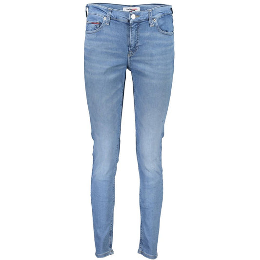Tommy Hilfiger Light Blue Cotton Nora Mid Rise Skinny Jeans