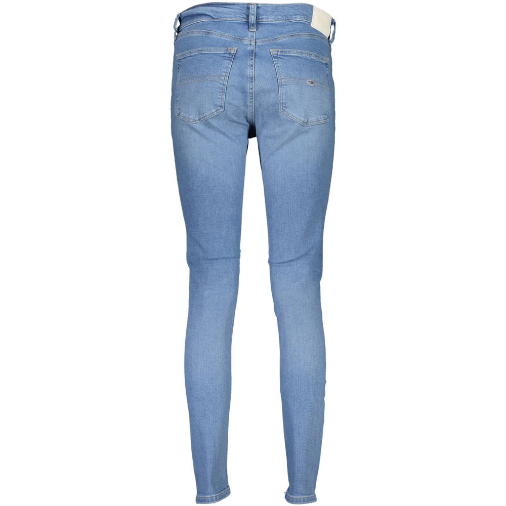 Tommy Hilfiger Light Blue Cotton Nora Mid Rise Skinny Jeans