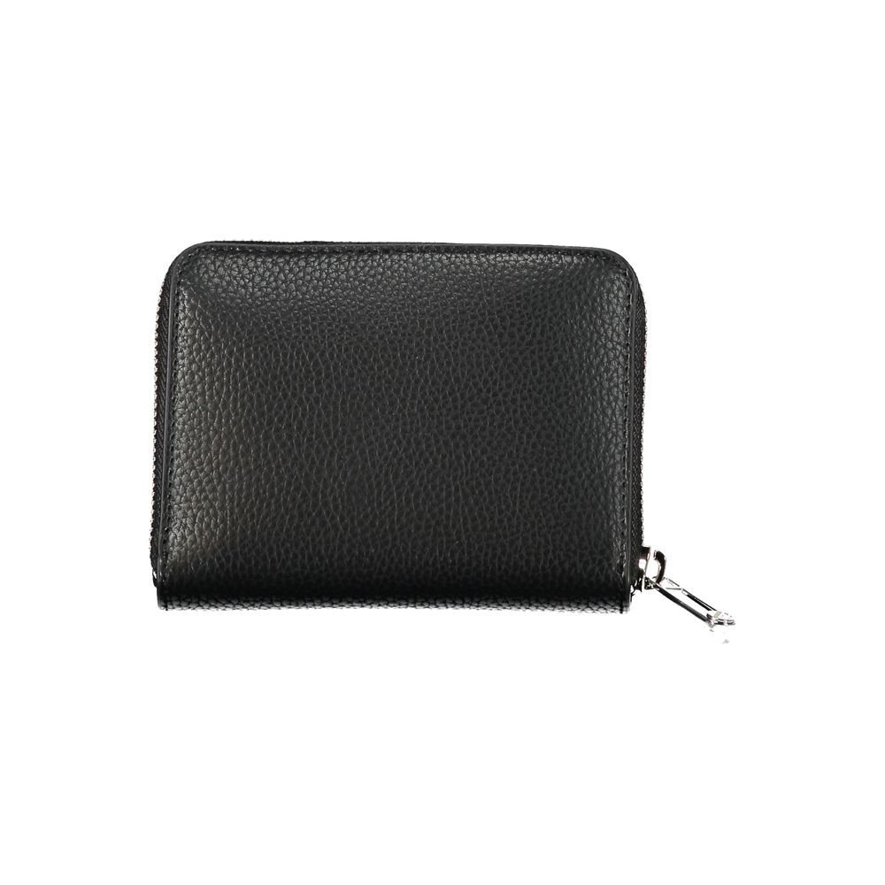 Cardholder Wallet by Tommy Hilfiger for women in polyethylene black & signature showcases a refined silhouette, artfully capturing the essence of the refined Polyethylene Cardholder Wallet design with functional card-organization coin-purse.