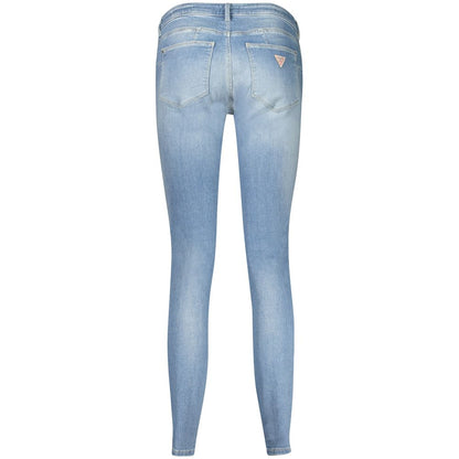 Jeans by Guess Jeans for women in stretch denim cotton light-blue features a refined silhouette with a refined skinny, defined by a and a refined long for a refined finish.