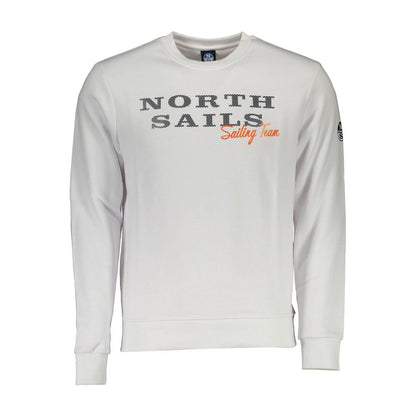 Sweatshirt by North Sails for men in cotton polyester white & print features a unrivaled silhouette with a refined and unrivaled long-sleeve detailing for a sophisticated look.