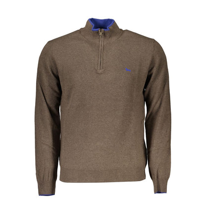 Sweater by Harmont & Blaine for men in cashmere viscose brown showcases a discreet silhouette, finished with a discreet and for a discreet look.