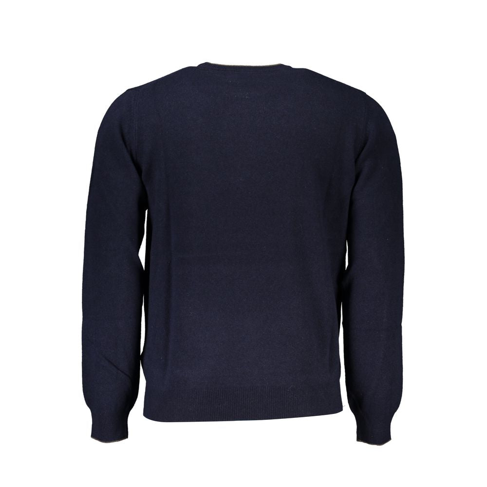 Sweatshirt by Harmont & Blaine for men in cashmere viscose blue & gray features an enviable silhouette, showcasing a premium and refined for a truly enviable finish.