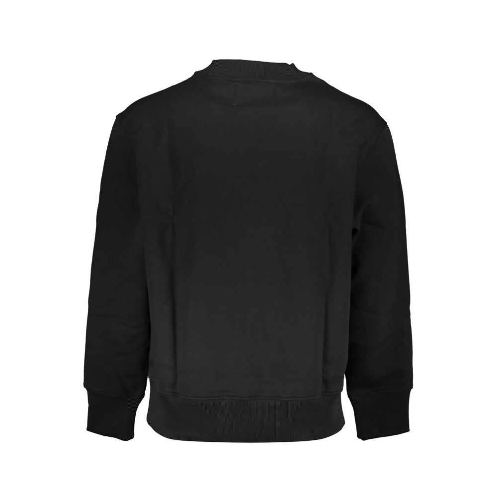 Sweatshirt by Calvin Klein for men in cotton polyester black features an exquisite silhouette, showcasing and details for a exquisite look.